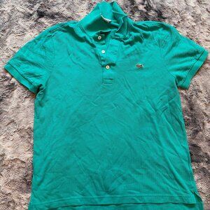 Teal Mens' Lacoste Polo, Size 4
